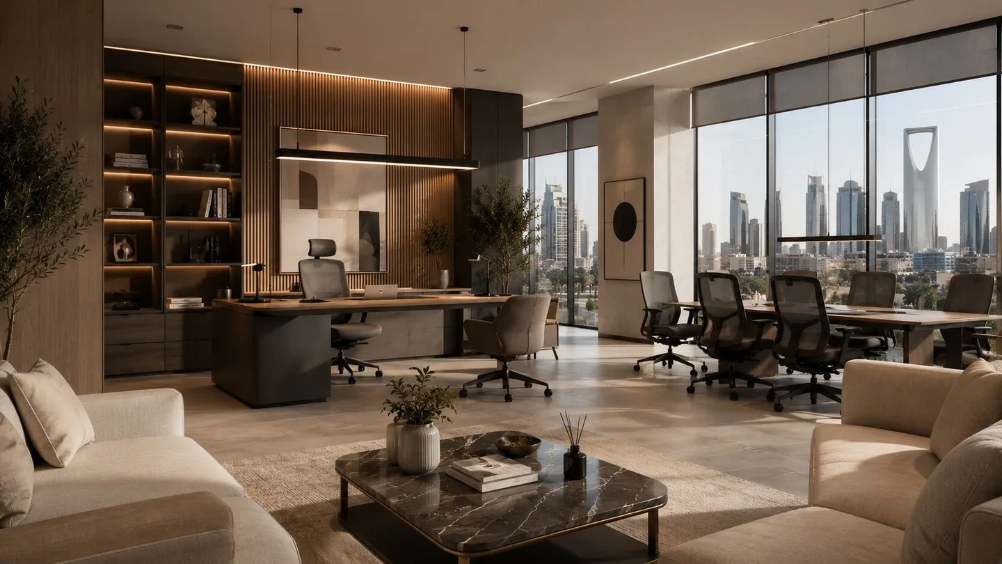 Corporate office design in Riyadh